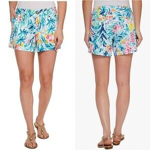 Lilly Pulitzer The Callahan Short Cotton 5" Shorts 0 Beach Coastal Cruise Beachy
